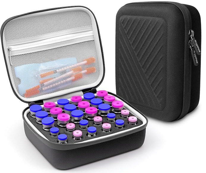 30 Slots Insulin Vial Protector Case / Organizer Bag for Diabetics