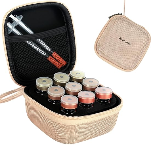 9 Slots 10ml Peptide Case, Vial Holder, Vial Case for Fridge and Travel